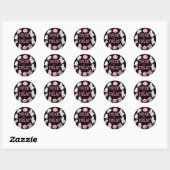 Trick Or Three Halloween Geest 3e Verjaardagsfeest Ronde Sticker (Vel)
