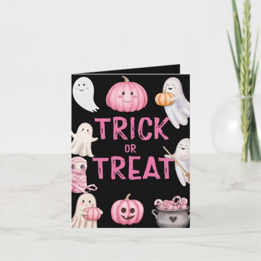 Trick or Three Halloween Ghost 3e verjaardagsfeest (Voorkant)