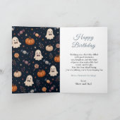 Trick or Three Verjaardags Verjaardagskaart Kaart (Binnen)