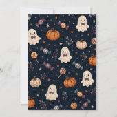 Trick or Three Verjaardagsuitnodiging Kaart (Achterkant)