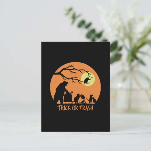 Trick or Trash Briefkaart (Staand voorkant)