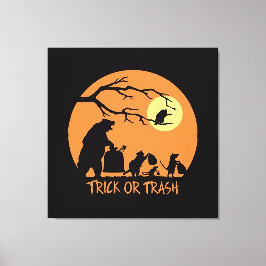 Trick or Trash Canvas Afdruk (Voorkant)