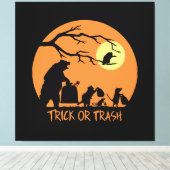 Trick or Trash Canvas Afdruk (Insitu (Houten vloer))