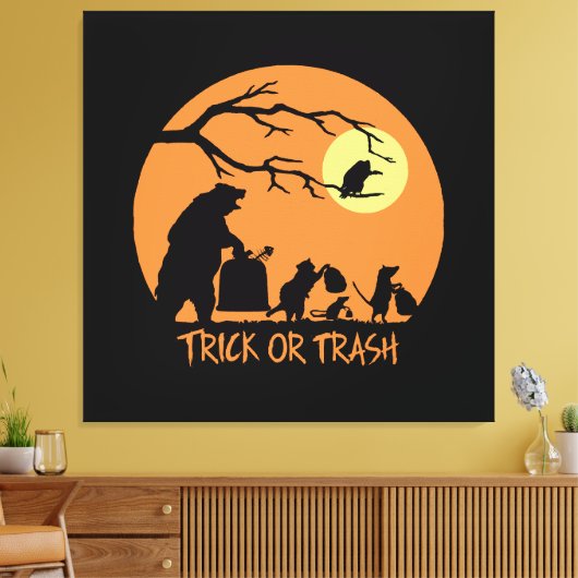 Trick or Trash Canvas Afdruk (Insitu (Woonkamer))