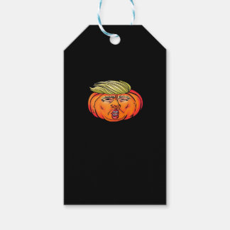 Trick or Treason Anti Halloween pompoen Trumpkin Cadeaulabel