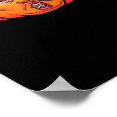 Trick or Treason Anti Halloween pompoen Trumpkin Poster (Hoek)