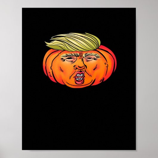 Trick or Treason Anti Halloween pompoen Trumpkin Poster (Voorkant)