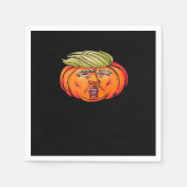 Trick or Treason Anti Halloween pompoen Trumpkin Servet (Voorkant)