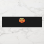 Trick or Treason Anti Halloween pompoen Trumpkin Waterfles Etiket (Enkel label)