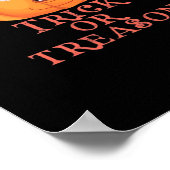 Trick or Treason Halloween beschuldigt Trumpkin-on Poster (Hoek)