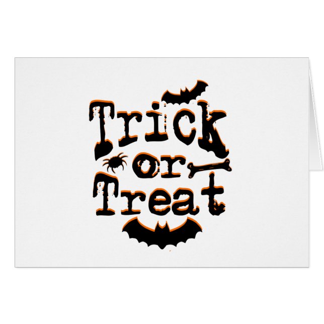 trick or treat (Voorkant Horizontaal)
