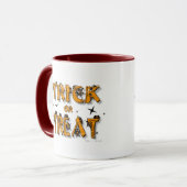 Trick or treat - 2-zijdige Ringer Mok (Voorkant links)