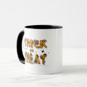 Trick or treat - 2-zijdige Ringer Mok (Voorkant links)