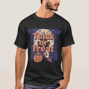 "Trick or Treat" - 80s neonkleuren + klassiek lett T-shirt