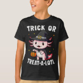 Trick Or Treat A Lotl Axolotl Halloween Costume Wi T-shirt (Voorkant)