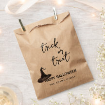 Trick or treat aangepaste familienaam Happy Hallow