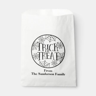 Trick or treat - aangepaste halloween Favor Bags Bedankzakje