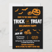Trick or Treat Aanpasbare Feest Uitnodiging A (Voorkant)