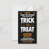 Trick or Treat Aanpasbare Feest Uitnodiging D (Voorkant)
