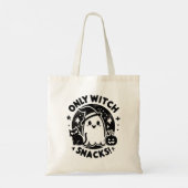 Trick or treat - alleen heksensnacks Canvas tas (Achterkant)
