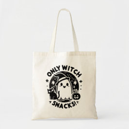 Trick or treat - alleen heksensnacks Canvas tas