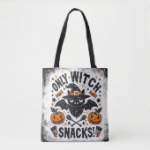 Trick or treat - Alleen heksensnacks Canvas tas (Voorkant)