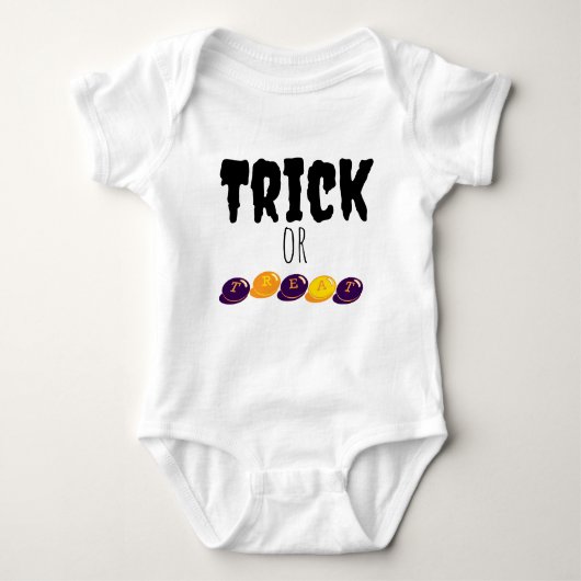 Trick or treat Baby Bodysuit (Voorkant)