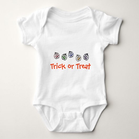 Trick or treat Baby Creeper Romper (Voorkant)