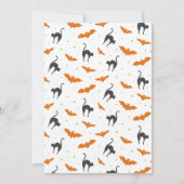 Trick or treat Baby Shower Uitnodigingen (Achterkant)