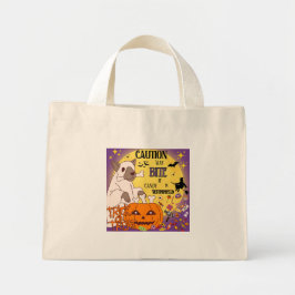 Trick-or-Treat Bag - "Attentie: Kan bijten als sno Mini Tote Bag