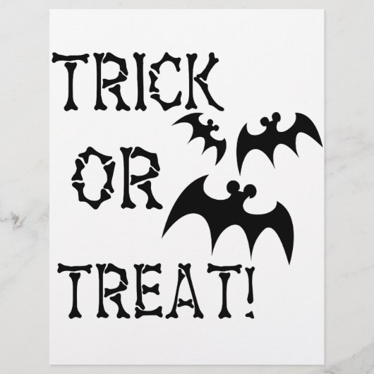 Trick or treat Bats! Flyer (Voorkant)
