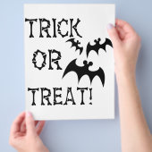 Trick or treat Bats! Flyer (Hand)