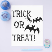 Trick or treat Bats! Flyer (Enkel)