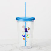 Trick or treat Bats Snoep 31 UK Oktober Halloween Acryl Drinkbeker (Voorkant)
