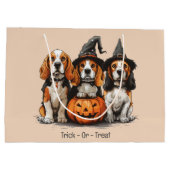Trick or treat Beagle Dogs Groot Cadeauzakje (Achterkant)