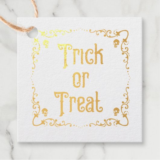 Trick or treat bedankjes labels (Voorkant)