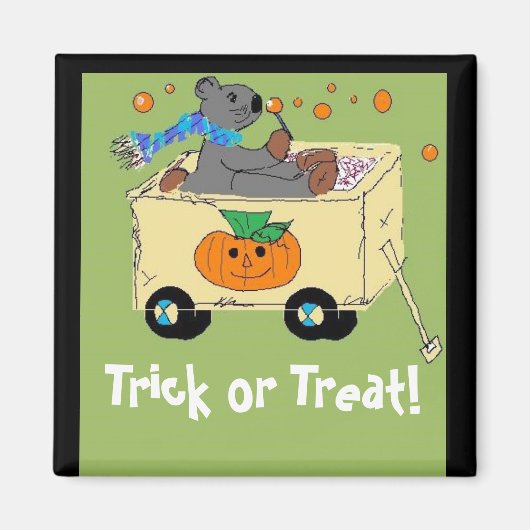 Trick or treat Beer Magneet (Voorkant)