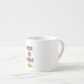 Trick or treat Beroemde Halloween Party Night Geze Espresso Kop (Voorkant rechts)