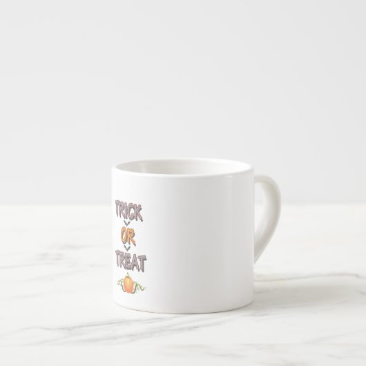 Trick or treat Beroemde Halloween Party Night Geze Espresso Kop (Voorkant rechts)