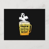 Trick or treat bier briefkaart (Voorkant)