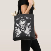 Trick or treat, bijt op mij gepersonaliseerde Drac Tote Bag (Dichtbij)