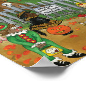 Trick or treat, Bite en Eat. Halloween Poster (Hoek)