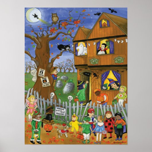 Trick or treat, Bite en Eat. Halloween Poster (Voorkant)