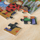 Trick or treat, Bite en Eat. Halloween Puzzle Legpuzzel (Zijkant)