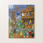 Trick or treat, Bite en Eat. Halloween Puzzle Legpuzzel (Verticaal)