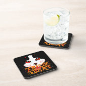 Trick or treat Black Cat Bier Onderzetter (Rechterzijde)