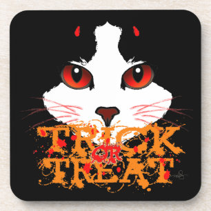 Trick or treat Black Cat Bier Onderzetter