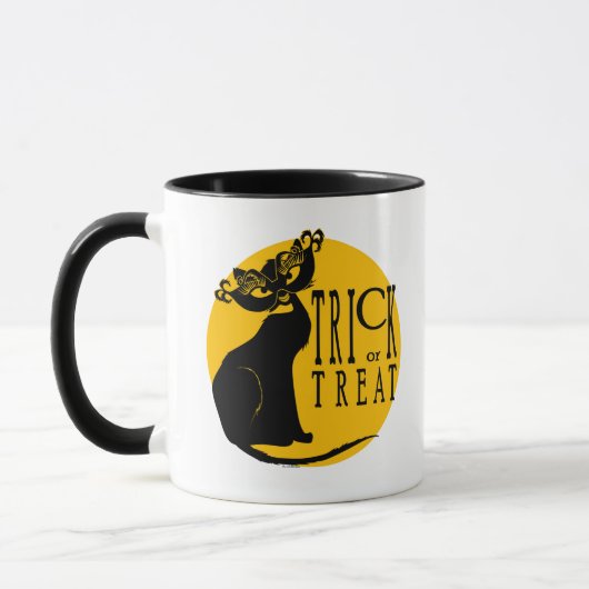 Trick or treat Black Cat Halloween Mok (Links)