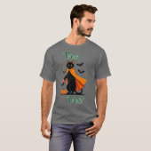 Trick or treat Black Cat Halloween T-shirt (Voorkant volledig)