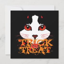 Trick or treat Black Cat Kaart